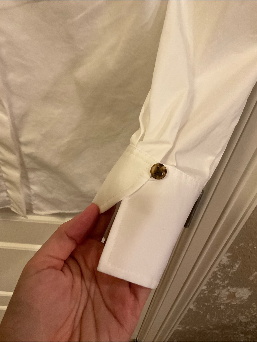 Lafayette 148 New York Stretch Cotton Straight Shirt S - Picture 3 of 5